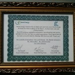 Certificate of Recognition from Genel Energy